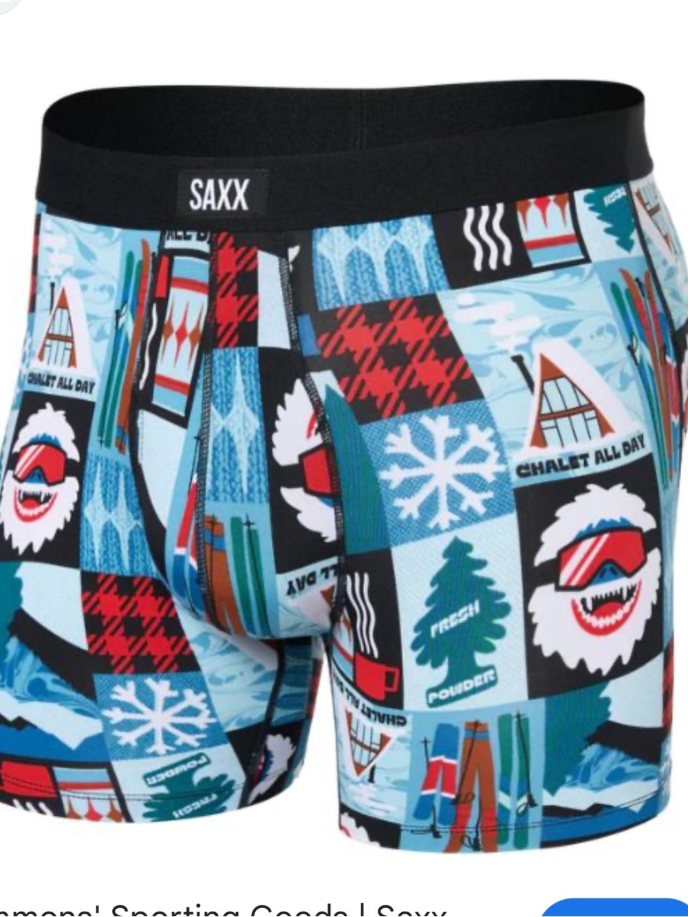 SAXX DAYTRIPPER COMFORT STRETCH BOXER BRIEF, Chalet, Size XL, NWOT
